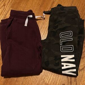 H&M + old navy girls sweat pants